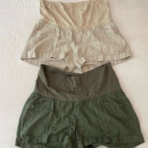 Old navy Maternity linen shorts -size M